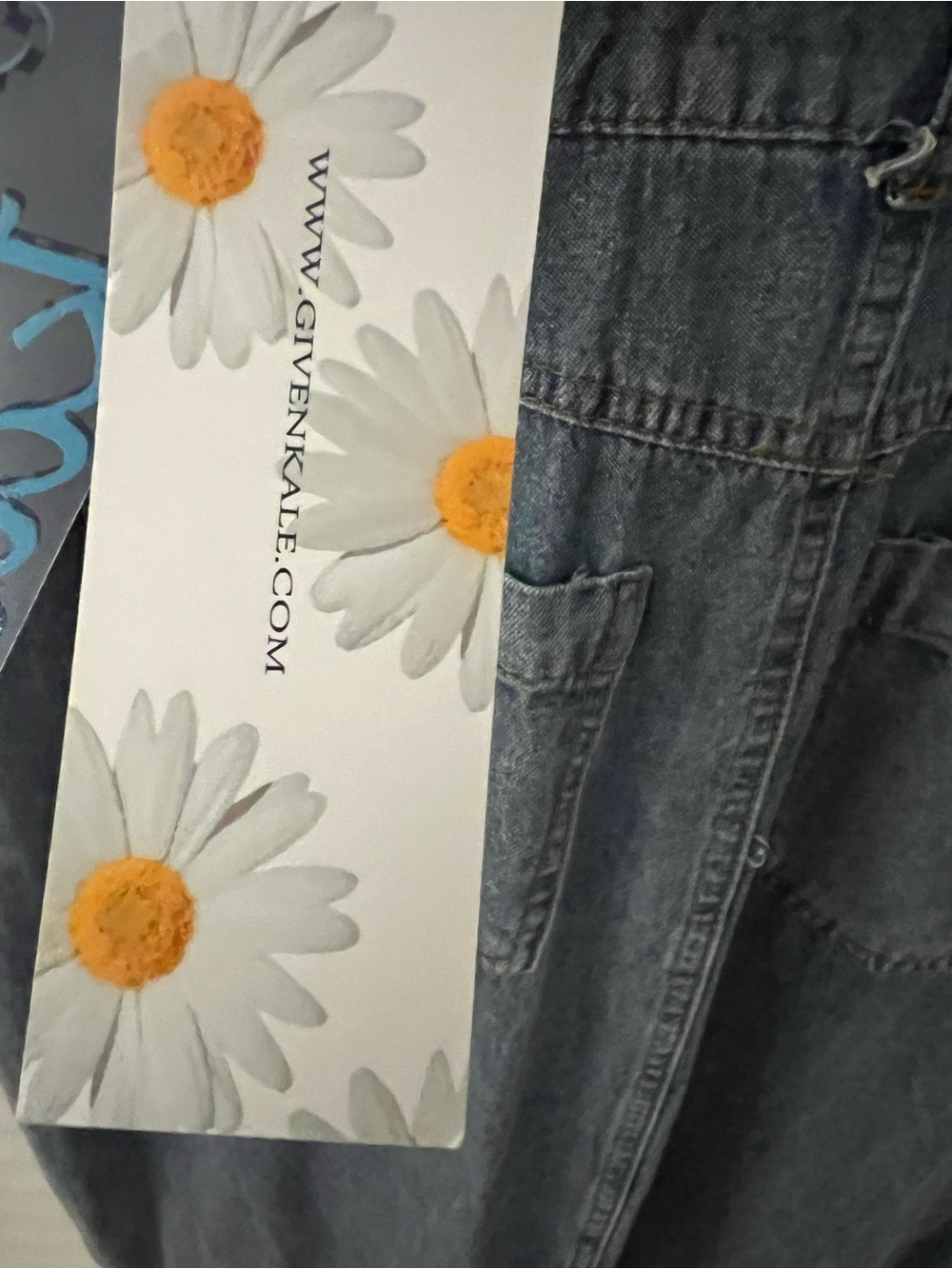NEW Given Kale Blue Jean Dress Medium - boutique brand - Picture 4 of 8